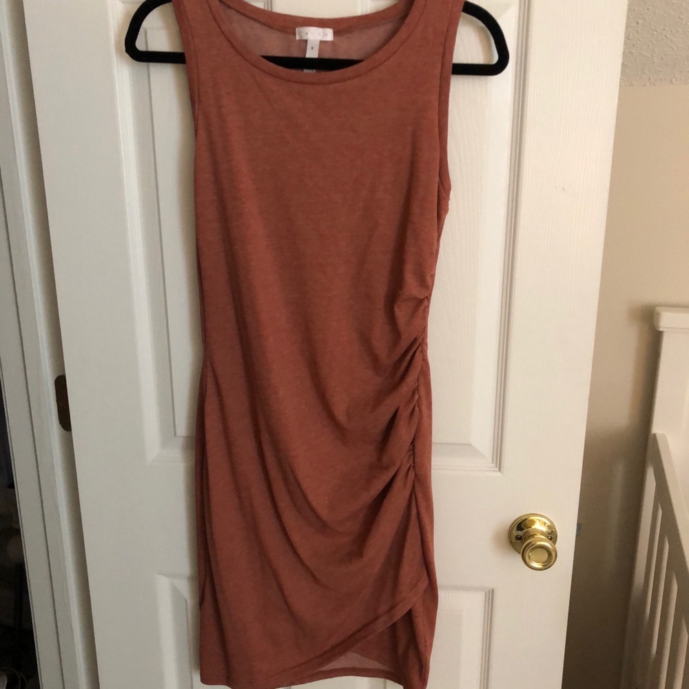 Rust colored tank dress